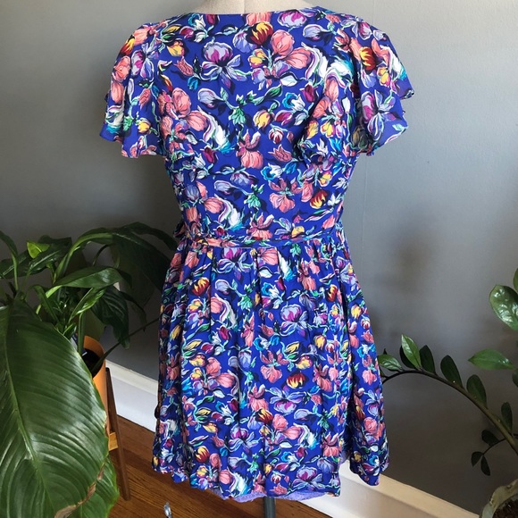 Moulinette Soeurs Anthropologie Silk Wrap Dress - Picture 5 of 8